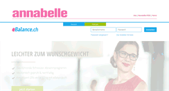 Desktop Screenshot of annabelle.ebalance.ch