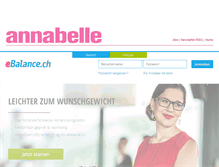 Tablet Screenshot of annabelle.ebalance.ch