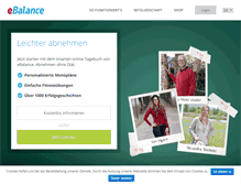 Tablet Screenshot of ebalance.ch